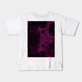 Apollo Rocket Booster - Pink Neon Kids T-Shirt